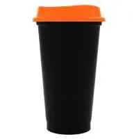 Стакан с крышкой Color Cap Black